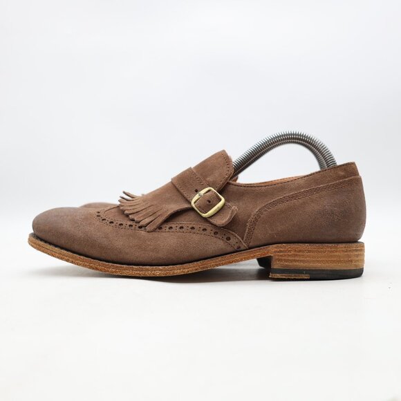 Blackstone Kiltie  Men\'s Size EU 41 Brown Suede Leather Loafers with Buckles main image 4